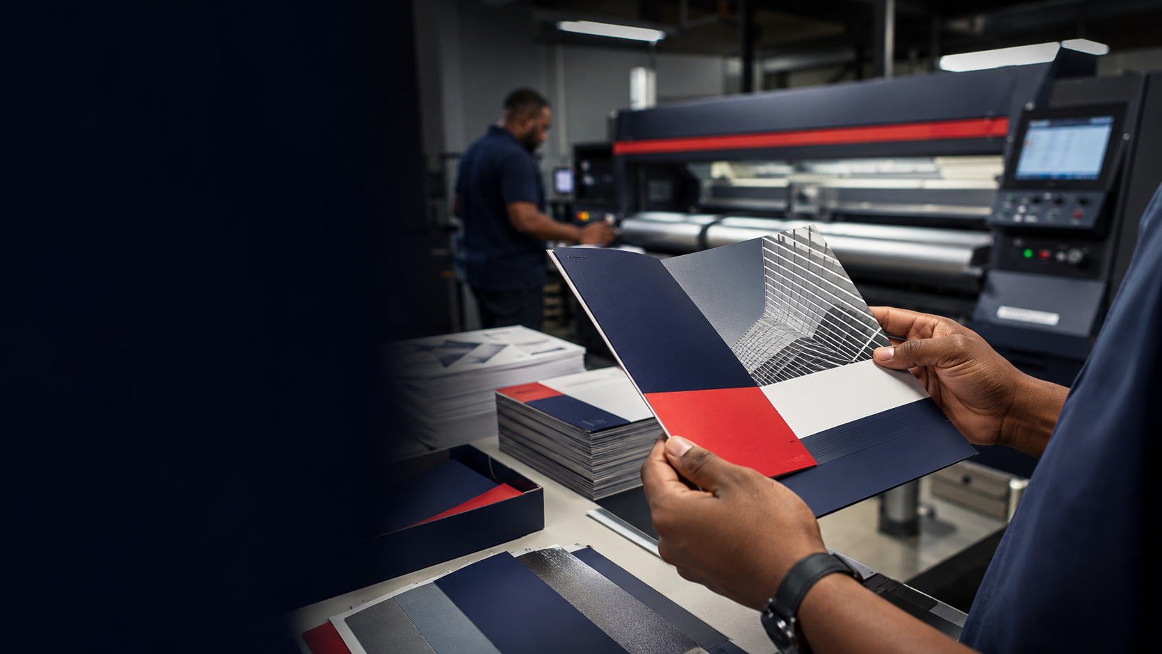 Commercial print production environment
