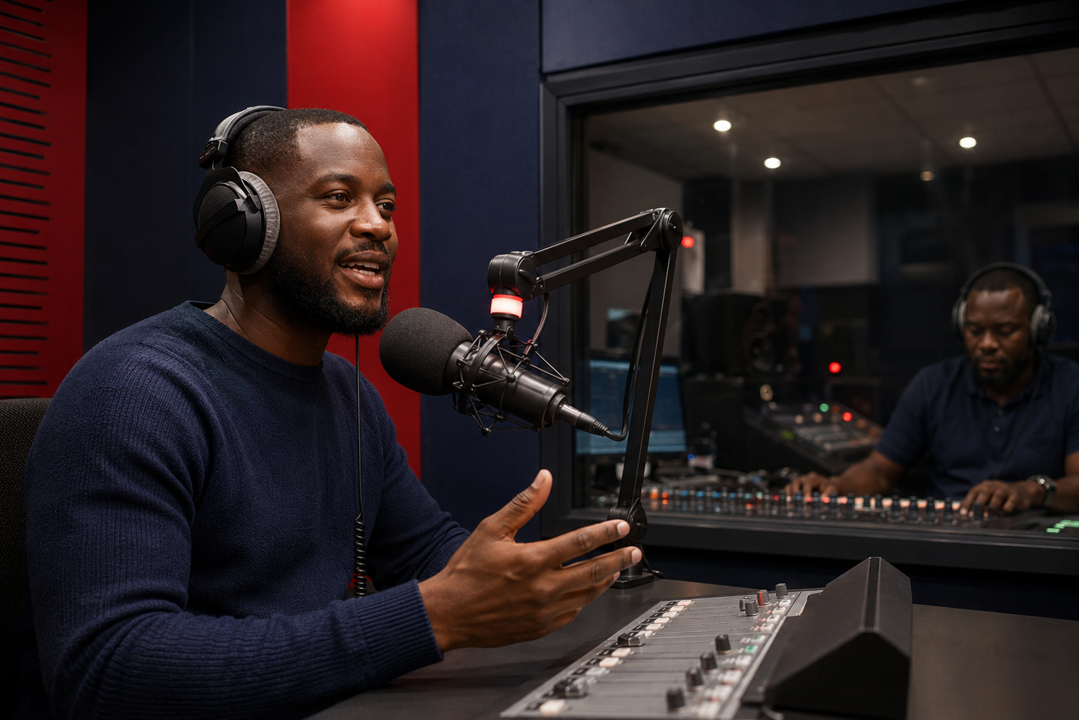 Radio broadcasting studio
